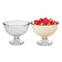 Jogo 2 Taça de Sobremesa Cristal Pearl Bolinha Wolff 200ml Jogo 2 Taça de Sobremesa Cristal Pearl Bolinha Wolff 200ml