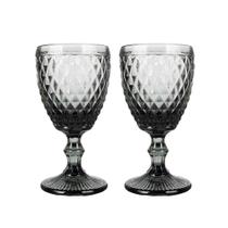 Jogo 2 Taça De Vidro Bico De Abacaxi Cinza 340 Ml Agata Em Casa Tem Jogo 2 Taça De Vidro Bico De Abacaxi Cinza 340 Ml Agata Em Casa Tem
