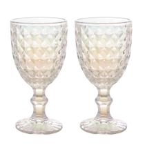 Jogo 2 Taça de Vidro Furta Cor Roman Rainbow para Água Transparente 345ml Wolff