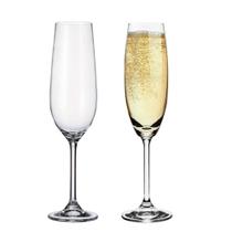 Jogo 2 Taça para Champanhe 270ml em Cristal Transparente Wolff