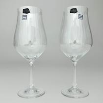 Jogo 2 Taças Água Drink Tulipa Optic Cristal Bohemia 550ml Jogo 2 Taças Água Drink Tulipa Optic Cristal Bohemia 550ml