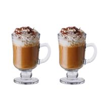 Jogo 2 Taças Cappuccino Café Nespresso Dolce Gusto Cor Transparente Lyor 114ml