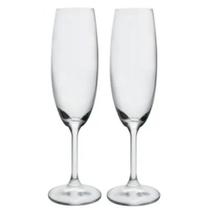 Jogo 2 Taças De Champagne Bohemia Cristal Titanium 220ml