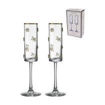 Jogo 2 Taças de Champagne Grace 150ml em Vidro Haüskraft