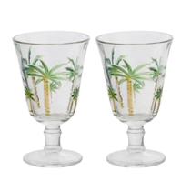 Jogo 2 Taças de Cristal Palm Hand Tree Coqueiro Transparente para Água Lyor 240ml Jogo 2 Taças de Cristal Palm Hand Tree Coqueiro Transparente para Água Lyor 240ml