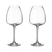 Jogo 2 Taças De Cristal Para Vinho Tinto 610Ml Anser Bohemia - bohemia crystalite