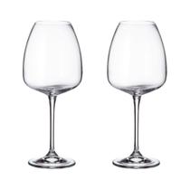 Jogo 2 Taças De Cristal Para Vinho Tinto 610Ml Anser Bohemia - bohemia crystalite