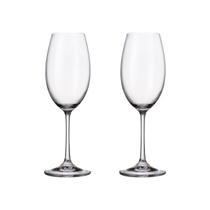 Jogo 2 Taças De Cristal Vinho Branco 300 Ml Milvus Bohemia