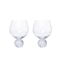 Jogo 2 Taças para Gin de Cristal e Mármore Branco 640ml 23111 Mart Jogo 2 Taças para Gin de Cristal e Mármore Branco 640ml 23111 Mart
