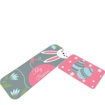 Jogo 2 Tapetes Cozinha Antiderrapante Tema Coelho Páscoa Jogo 2 Tapetes Cozinha Antiderrapante Tema Coelho Páscoa