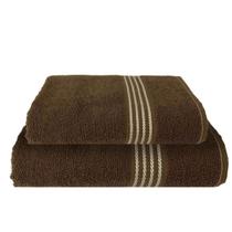 Jogo 2 Toalhas Marrom Gigante Grossas (1 Banho + 1 Rosto)