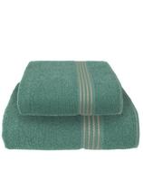 Jogo 2 Toalhas Verde Gigante Grossas (1 Banho + 1 Rosto)