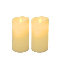 Jogo 2 Velas Eletrônica LED Efeito Moving Realista 14cm x 7,5cm - Bela Flor Jogo 2 Velas Eletrônica LED Efeito Moving Realista 14cm x 7,5cm - Bela Flor