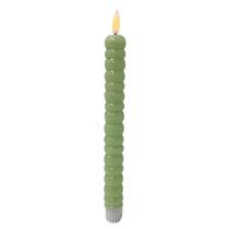 Jogo 2 velas LED Iluminato pilha 24,5cm verde -L Hermitage Jogo 2 velas LED Iluminato pilha 24,5cm verde -L Hermitage