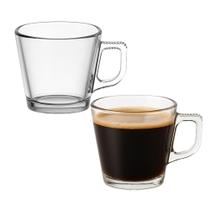 Jogo 2 Xícara de Café de Vidro Básica Turin 90ml Em Casa Tem