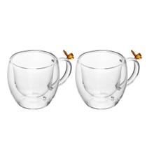 Jogo 2 Xícara de Café Sun Garden Borboleta 80ml Vidro Borossilicato Wolff Jogo 2 Xícara de Café Sun Garden Borboleta 80ml Vidro Borossilicato Wolff
