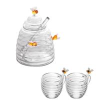 Jogo 2 Xícaras Café 80ml Meleira Bee Abelhinha Vidro Lyor Jogo 2 Xícaras Café 80ml Meleira Bee Abelhinha Vidro Lyor