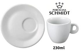 Jogo 2 Xícaras Chá 230ml Com 2 Pires Petit Porcelana Schmidt Sofia
