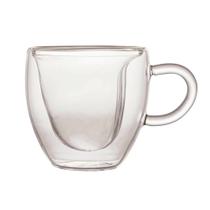 Jogo 2 Xícaras para Café Parede Dupla Coração Cor Transparente Lyor 80ml Jogo 2 Xícaras para Café Parede Dupla Coração Cor Transparente Lyor 80ml