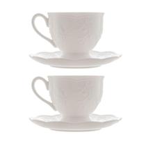 Jogo 2 XícarasDe Café Com Pires Em Porcelana New Bone Butterfly Borboleta E Flores 100ml Lyor Jogo 2 XícarasDe Café Com Pires Em Porcelana New Bone Butterfly Borboleta E Flores 100ml Lyor