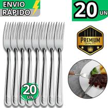 Jogo 20 Garfos em Inox Alta Qualidade e Resistência Talheres Reforçados para Refeições e Eventos Jogo 20 Garfos em Inox Alta Qualidade e Resistência Talheres Reforçados para Refeições e Eventos