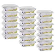 Jogo 20 Potes 640ml Hermético Anel Vedação Jogo 20 Potes 640ml Hermético Anel Vedação