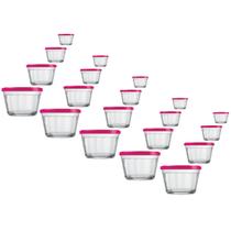 Jogo 20 Potes Vidro Americano Tampa Sortida 4 Tamanhos Nadir - NADIR FIGUEREIDO Jogo 20 Potes Vidro Americano Tampa Sortida 4 Tamanhos Nadir - NADIR FIGUEREIDO