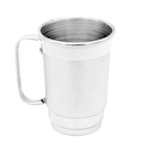 Jogo 22 Caneca Borda Polida Escovada 350 Ml Aluminio Chopp