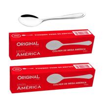 Jogo 24 Colheres América Inox Resistente
