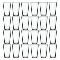 Jogo 24 Copos Cairo 350ml Agua Vidro Transparente Suco Nadir