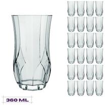 Jogo 24 Copos Chiques 360ml Opera Drinks Vidro Mesa Posta