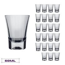 Jogo 24 Copos de Shot 60ml Ole Tequila Whisky Degustação Jogo 24 Copos de Shot 60ml Ole Tequila Whisky Degustação