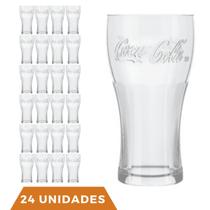 Jogo 24 Copos de Vidro 300ML Coca-Cola Transparente Nadir Jogo 24 Copos de Vidro 300ML Coca-Cola Transparente Nadir
