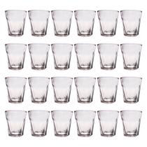 Jogo 24 Copos Shot Vidro Tequila Cachaça Vodka Dose 45ml Bar