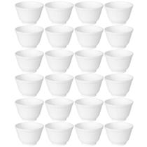 Jogo 24 Cumbucas 450ml Plástico Branco Tigela Bowl Coza Uno Porções Restaurante Bar Lanchonete
