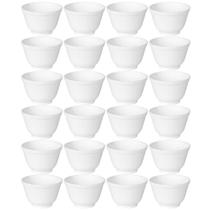 Jogo 24 Cumbucas 450ml Plástico Branco Tigela Bowl Coza Uno Porções Restaurante Bar Lanchonete