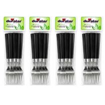 Jogo 24 Garfos Mesa Aço Inox Cabo Plástico Duralar Talheres - Jogo 24 Garfos Mesa Aço Inox Cabo Plástico Duralar Talheres -