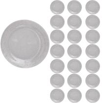 Jogo 24 Prato Duralex Redondo Raso Acqua Refeição 23cm Jogo 24 Prato Duralex Redondo Raso Acqua Refeição 23cm