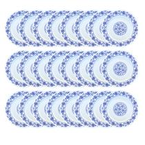 Jogo 24 Pratos em Melamina Estampa 20cm Buffet Restaurantes Jogo 24 Pratos em Melamina Estampa 20cm Buffet Restaurantes