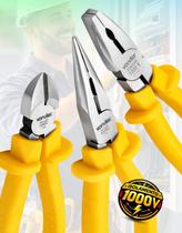 Jogo 3 alicates universal corte bico 1000v vonder - 3662100003 Jogo 3 alicates universal corte bico 1000v vonder - 3662100003