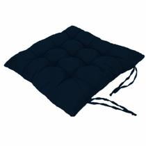 Jogo 3 assentos para cadeira futton 40x40 azul-marinho