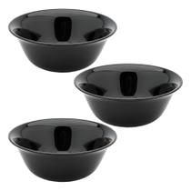 Jogo 3 Bowl Preto de Vidro Opalino Mini Tigela 12cm Sobremesa Molhos Porções Cereal Em Casa Tem Jogo 3 Bowl Preto de Vidro Opalino Mini Tigela 12cm Sobremesa Molhos Porções Cereal Em Casa Tem