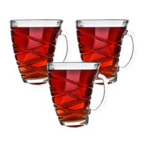 Jogo 3 Canecas Moza Mug 250ml Ideais para Café, Chá e Leite