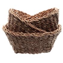 Jogo 3 cestas ovais Terra fibra natural 28x22x13/24x18x11 -L Hermitage