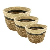 Jogo 3 Cestos Redondo Gist Black - Mimo Style Jogo 3 Cestos Redondo Gist Black - Mimo Style