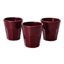 Jogo 3 Copos Rio De Plástico Dose Café Chá 120ml Não Quebra - Jogo 3 Copos Rio De Plástico Dose Café Chá 120ml Não Quebra -