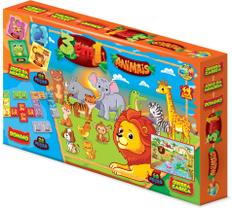 Jogo 3 Em 1 Quebra Cabeça Jogo Da Memoria Domino Dinossauros