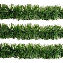Jogo 3 Festão de Natal Verde Fosco Premium Multi-Fitas 5m x 12cm Decoração Natalina Jogo 3 Festão de Natal Verde Fosco Premium Multi-Fitas 5m x 12cm Decoração Natalina