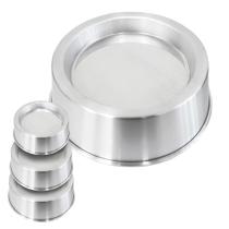 Jogo 3 Formas Ballerine 18 20 22 cm P M G Alumínio Assadeiras de Bolo Piscina Vulcão Pool Cake