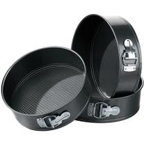 Jogo 3 Formas Redondas Fundo Removível Antiaderente Para Bolo, 24, 26 e 28cm - Quality House Jogo 3 Formas Redondas Fundo Removível Antiaderente Para Bolo, 24, 26 e 28cm - Quality House